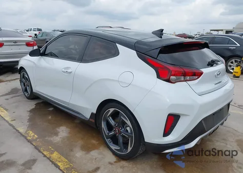 2019 Hyundai Veloster Turbo Ultimate z USA, uszkodzony, nr VIN KMHTH6AB6KU012217